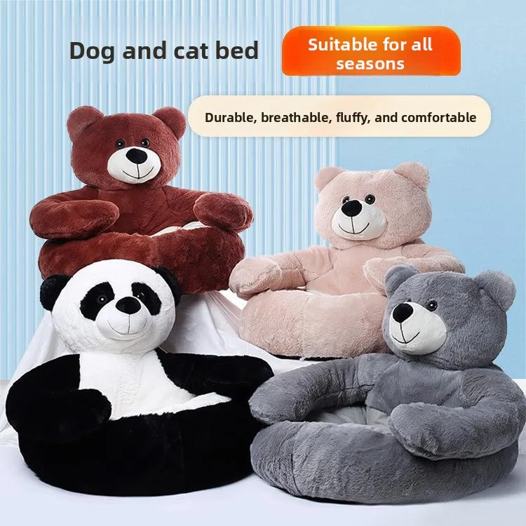 

Thickened Semi-Closed Dog House Pet Villa Winter Warm Dog Bed Pad All Season Universal for Medium Small Dogs And Cats