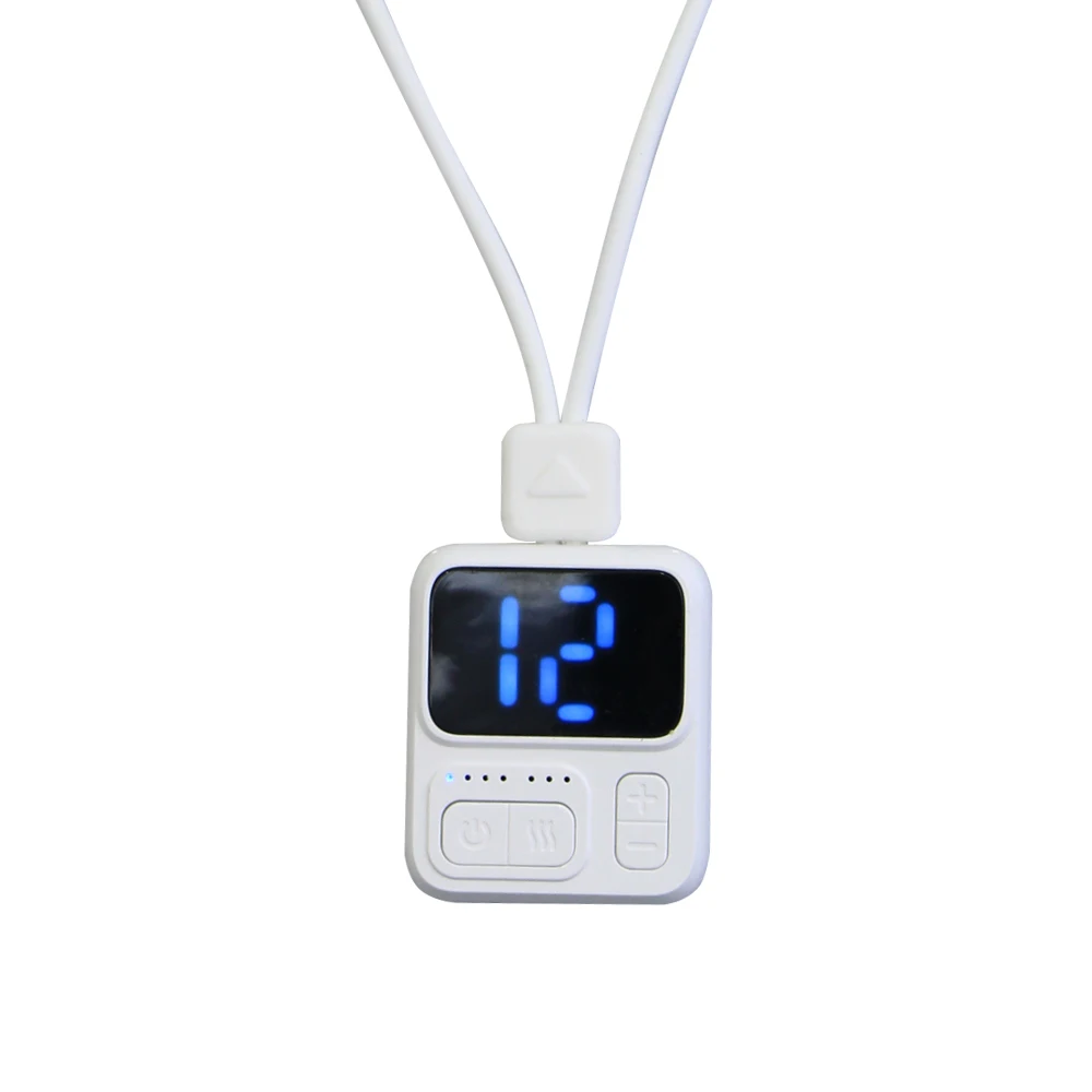 New Mini Neck Massager Shoulder Neck Instrument Hanging Cervical Massage USB Charging EMS Microcurrent Pulse Hot Compress