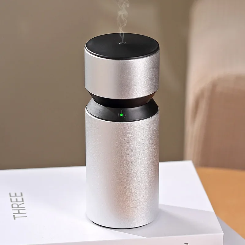 

Waterless Essential Oil Diffuser Aluminum Alloy Room Fragrance Diffuser Machine Glass Electric Smell For Home Car Diffuser