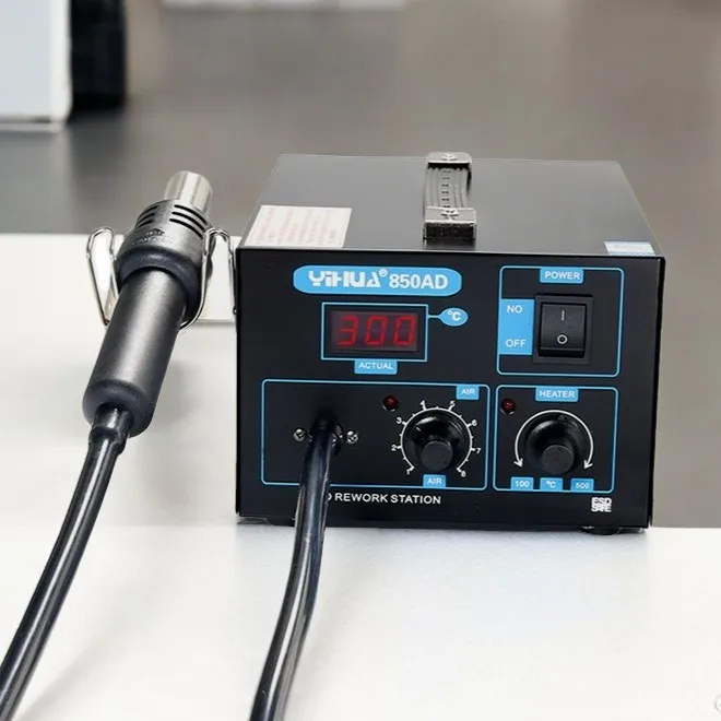 YIHUA 850AD Digital Display Hot Air Desoldering Station Air Pump Can Adjust Temperature Heat Gun SMD Phone Soldering Station