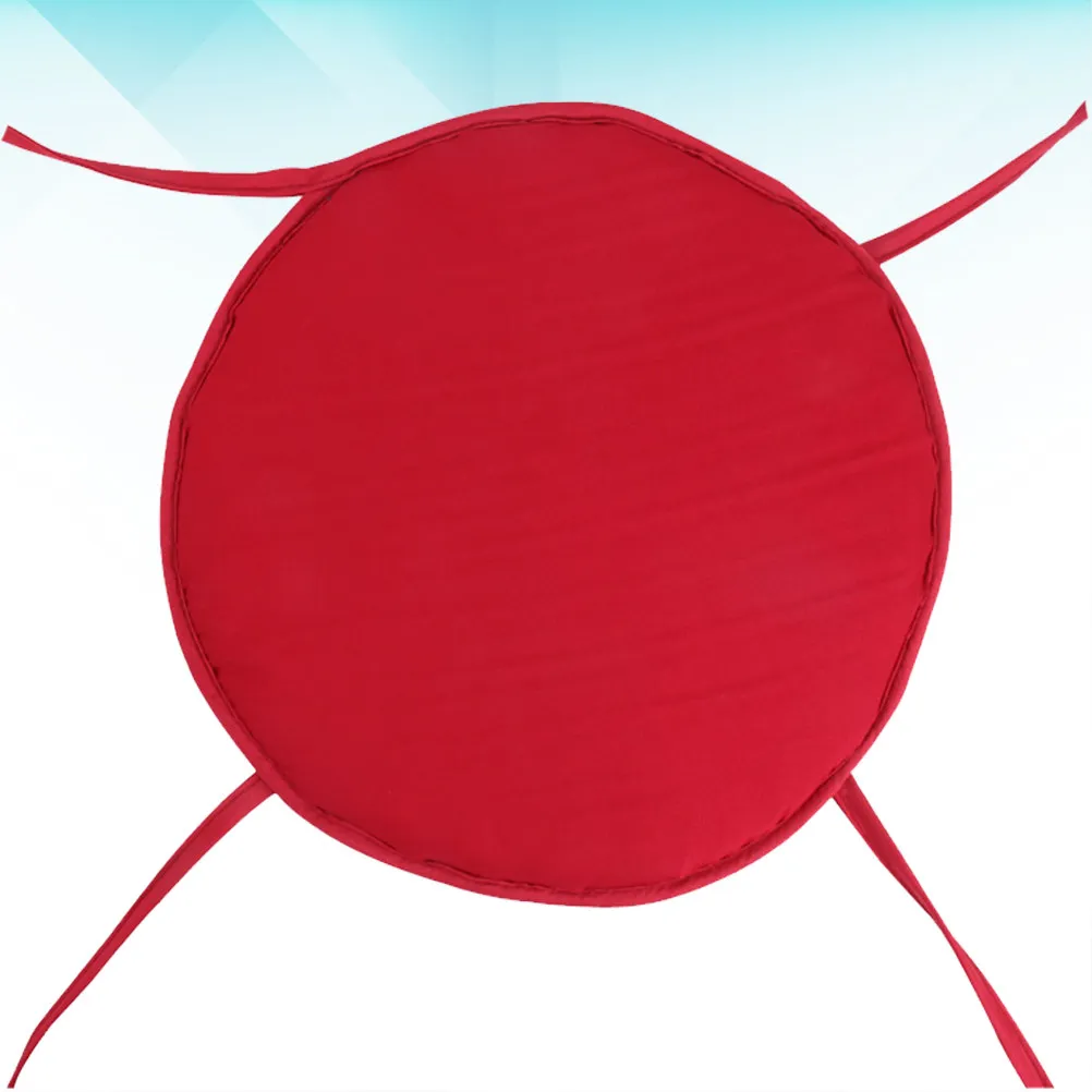 1Pcs Round Cushion Dark Red 30Cm Diameter Thickened Sponge Seat Cushion for Chair Sofa Bed Restaurant Seat Cushions for Home