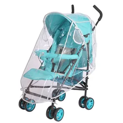 Waterproof Baby Carriage Rain Cover Windproof Baby Stroller Cover Raincoat Pram Rain Cape Stroller Accessories