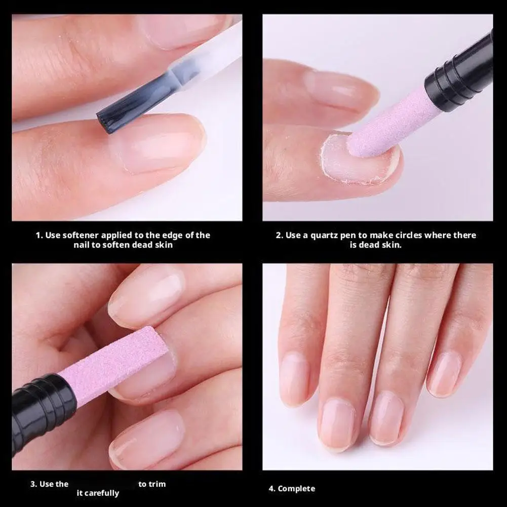 Nails Art Quartz Grinding Pen UV Gel Polish Manicure Stick Files Accessories Tools Nail Cuticle scissors Dead Skin Remover 2026