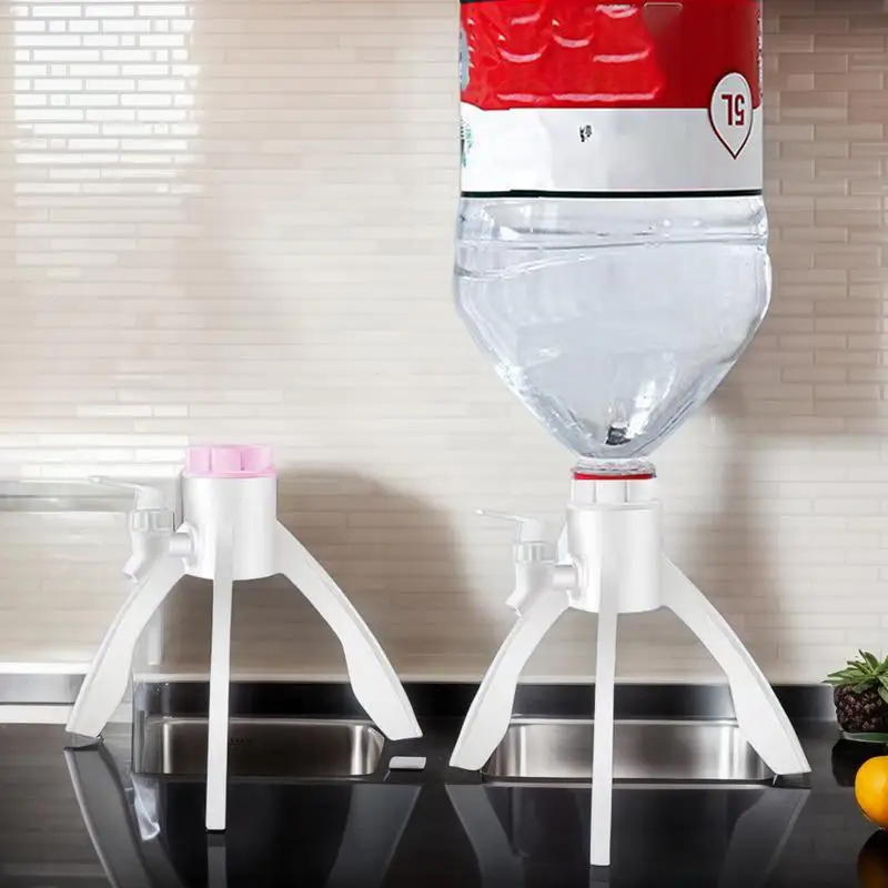 Water Container Stand Inverted Bottled Water Stand Triangle Bracket Bottle Water Support With Water Spout Water Jug Drink
