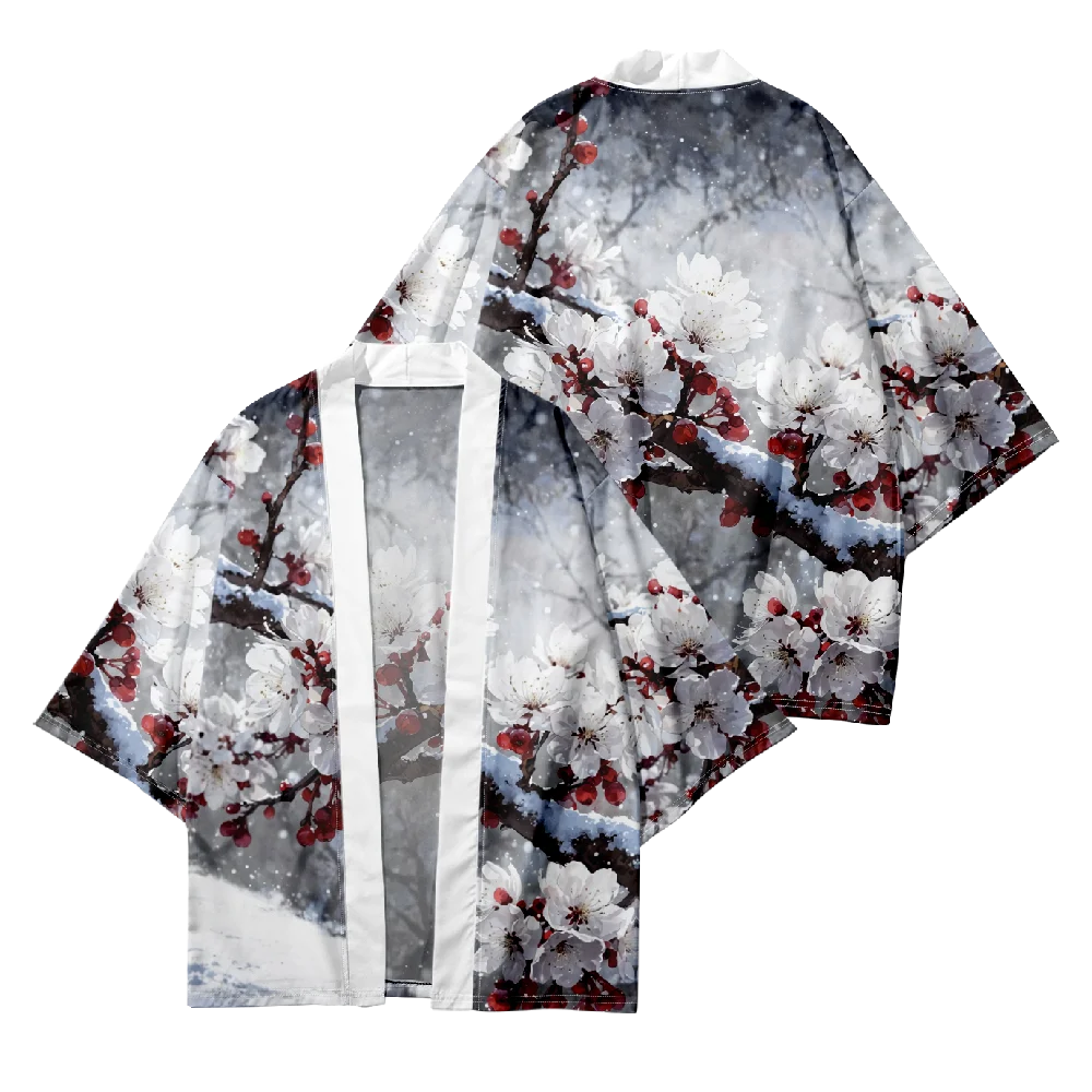 الاتجاه الجديد أزياء الرجال عارضة كيمونو خمر الزهور الطباعة الرجال التقليدية كيمونو اليومية عارضة الرجال سترة