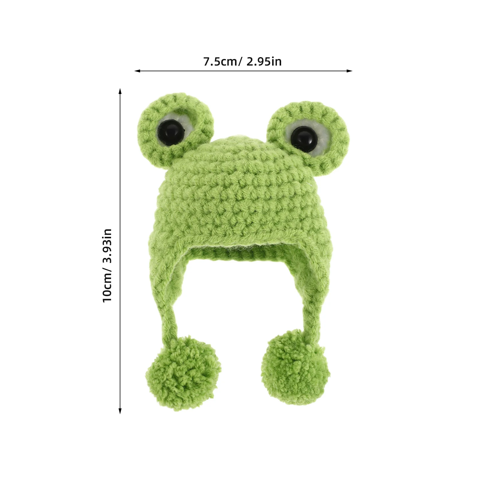 Mini Dzianinowe Czapki z Kreskówkowymi Wzorami, Urocze Czapki Beanie, Małe Zimowe Czapki, Akcesoria do Rękodzieła, Ozdoby do Domku dla Lalek, Czapki