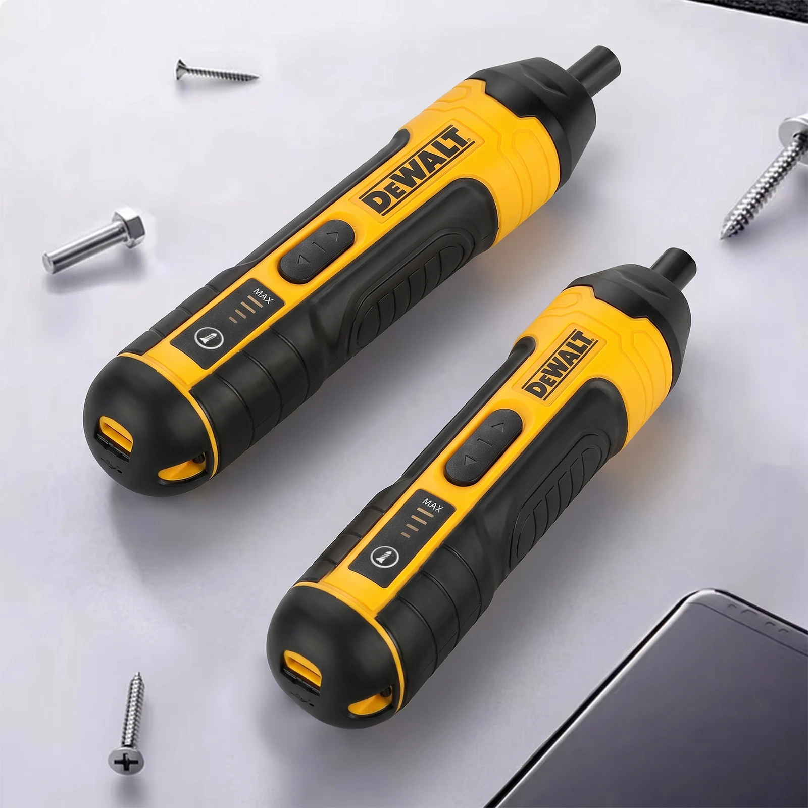 

Dewalt Cordless Electric Screwdriver | 3.6V 5N.m Torque | 1/4" Chuck | 1300mAh Li - ion Battery