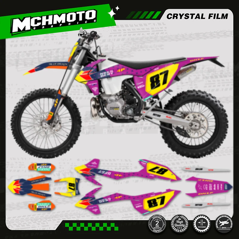 MCHMFG Full Graphics Decal Stickers For KTM SX SXF 2016 2017 2018 EXC EXC-F 2017 2018 2019 125 250 300 350 450 -005