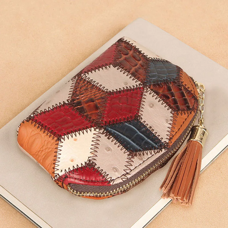 

Women Wallet Genuine Leather Mini Bags Fashion Designers Brand Ladies Vintage Small Coin Purse Femal Tassel Summer Luxury Pouch