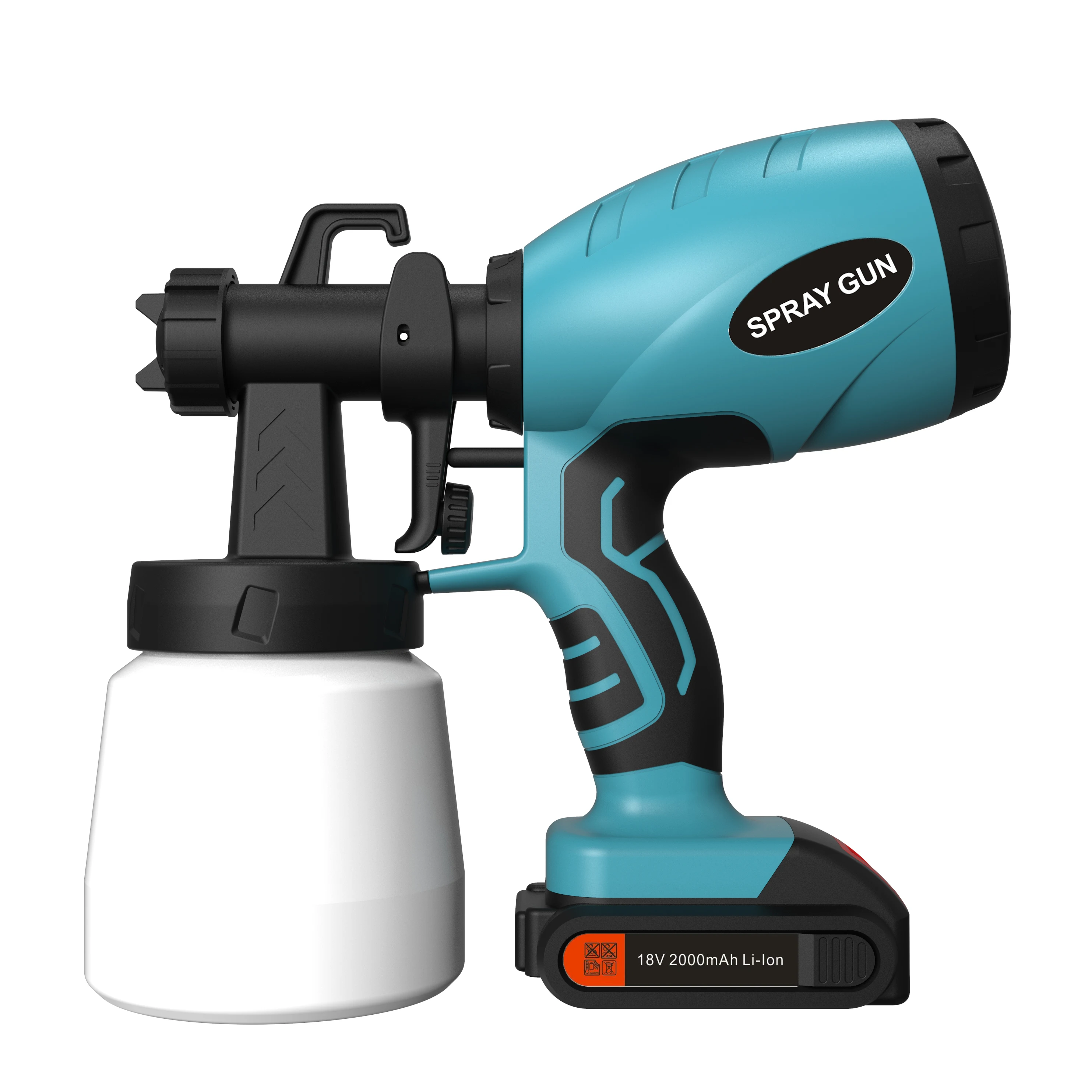 

# Hot Sales High Quality Cordless 2000mAh Lithium Battery-Powered HVLP Spray Gun Machine 800ml Industrial Painting With Pressure