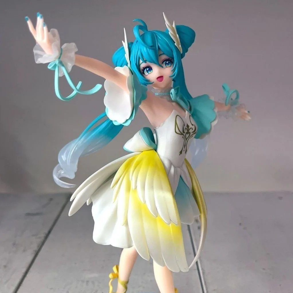 20 CM Neue 2025 Anime Hatsune Miku Schwanensee Prinzessin Kawaii Action Figure PVC Puppe Modell Spielzeug ornament Desktop Dekoration geschenke