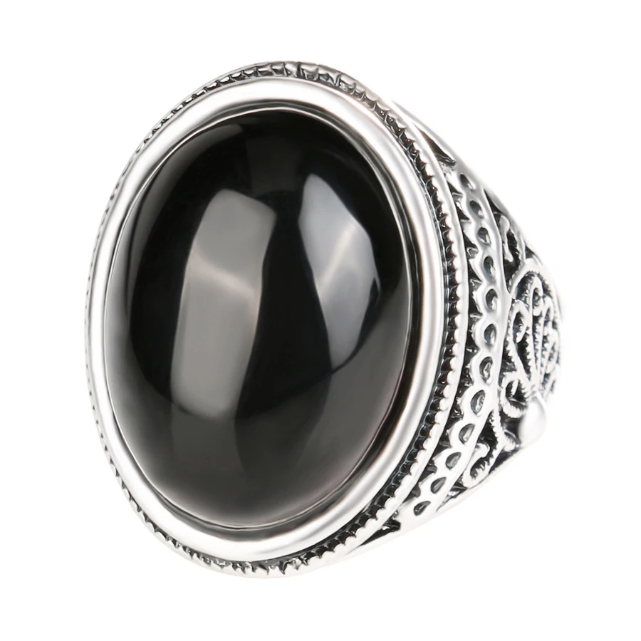 Cheap Vintage Victoria Wieck Wedding Rings Black Peridot Stainless Steel Imitation Agate Gemstone Jewelry for Women Anel Punk