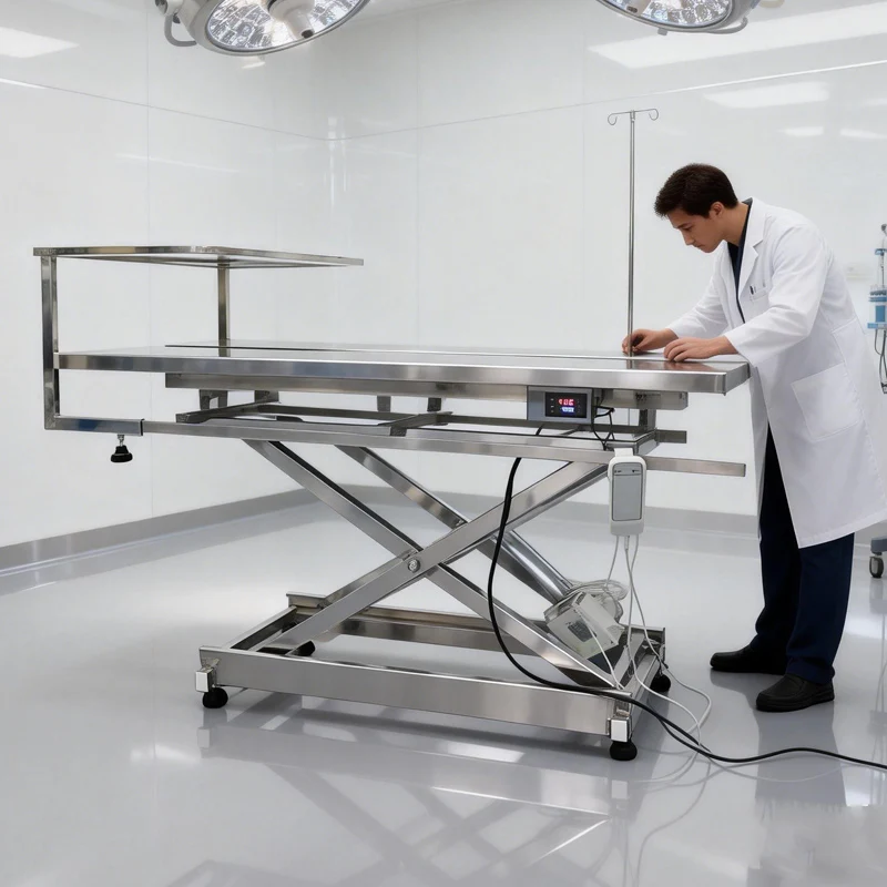 Animal clinics, operating tables, hospital surgical examination equipment, veterinary surgical instruments