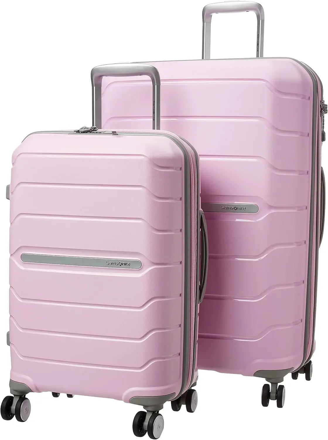 2-Piece Set (21/28) Pink Rose Samsonite Freeform Hardside Expandable Luggage with Spinners | Pink Rose | 2PC SET (Carry-on/Large