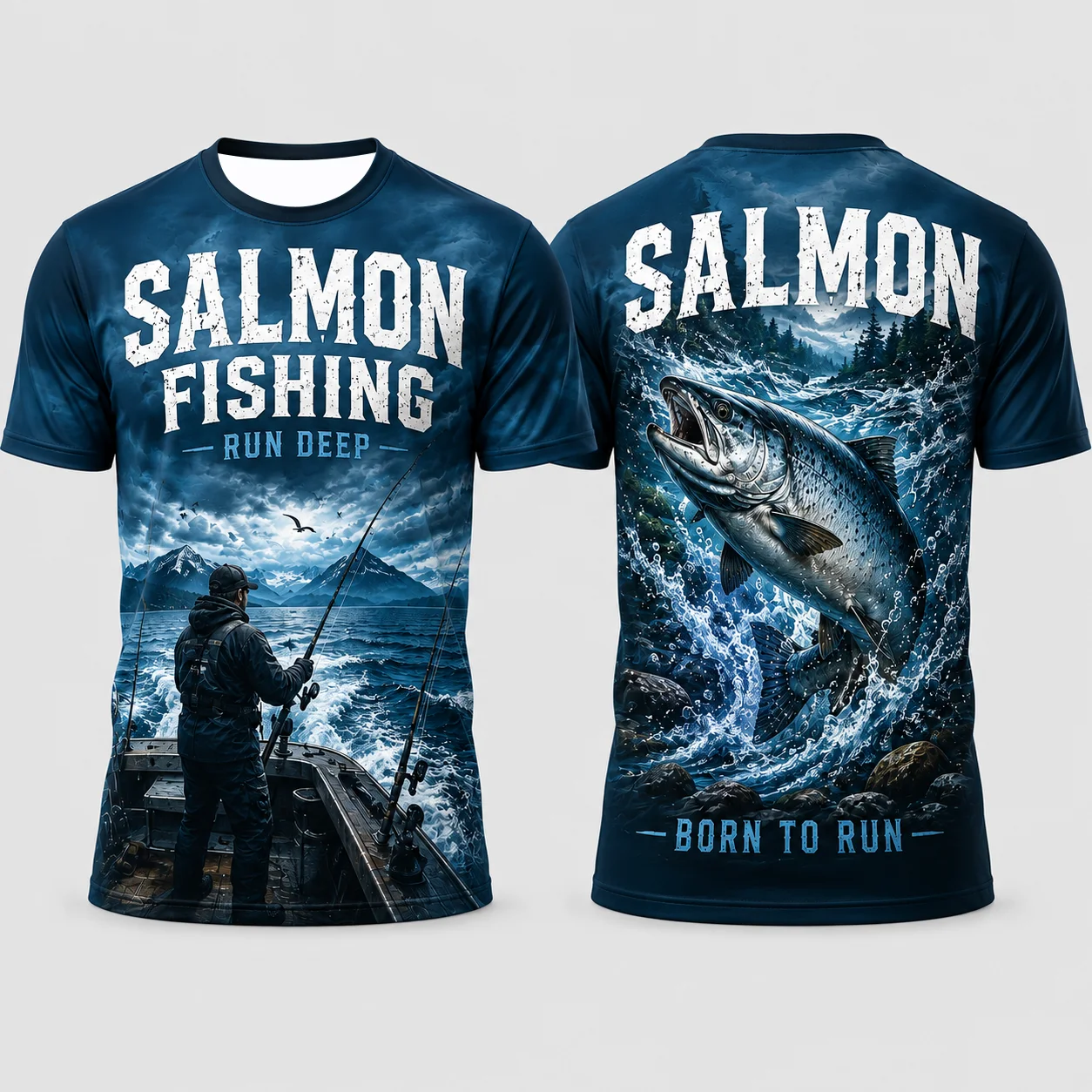 Men's Never Skunked Fishing T‑Shirt | Retro&Trendy Fisherman Graphic Tee,Breathable Lightweight Quick Dry Print Short Sleeve Top