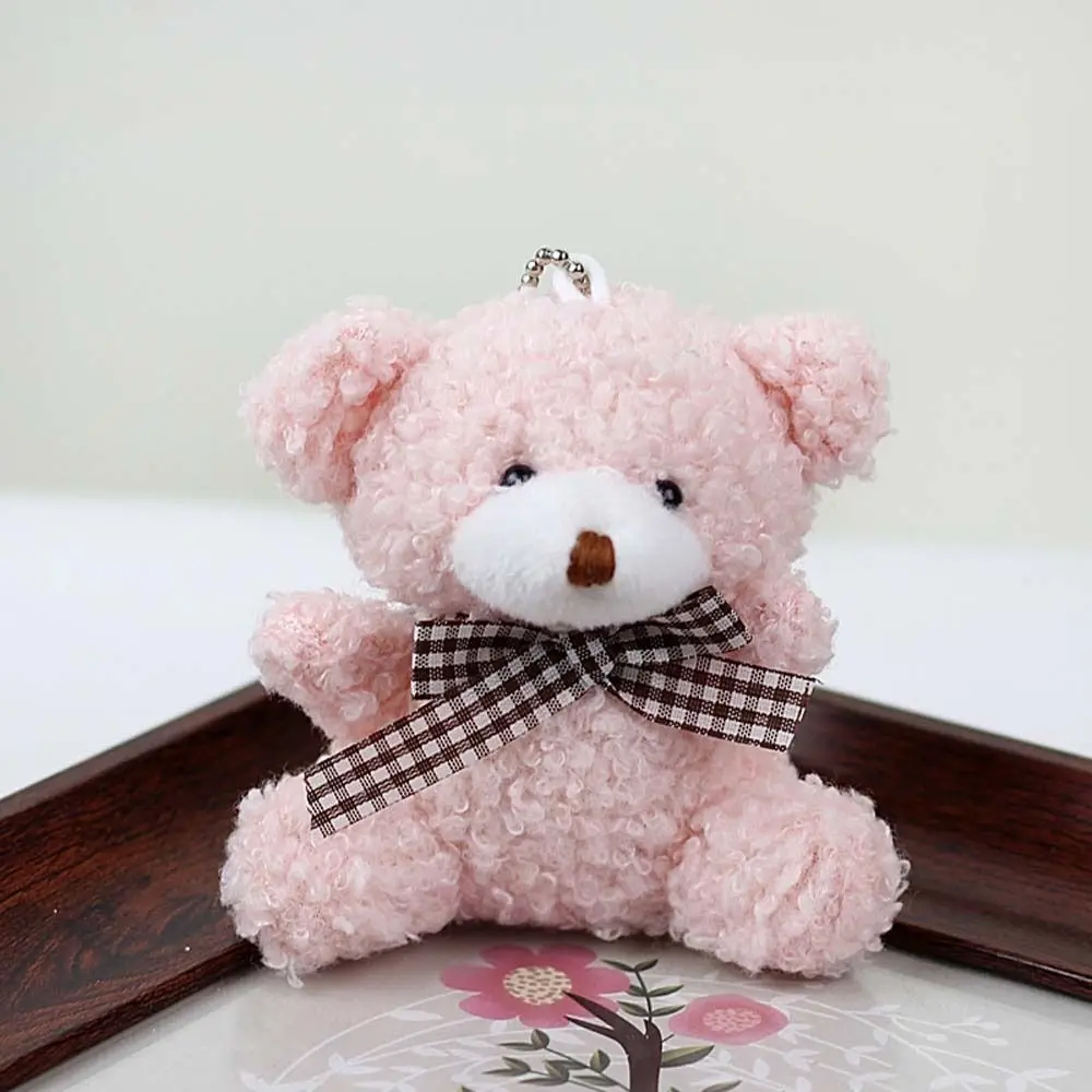 Gift Animal Stuffed Toys Doll Pendant Car Key Holder Bag Pendant Bear Plush Keychain Key Chain Key Ring Bear Plush Keyring