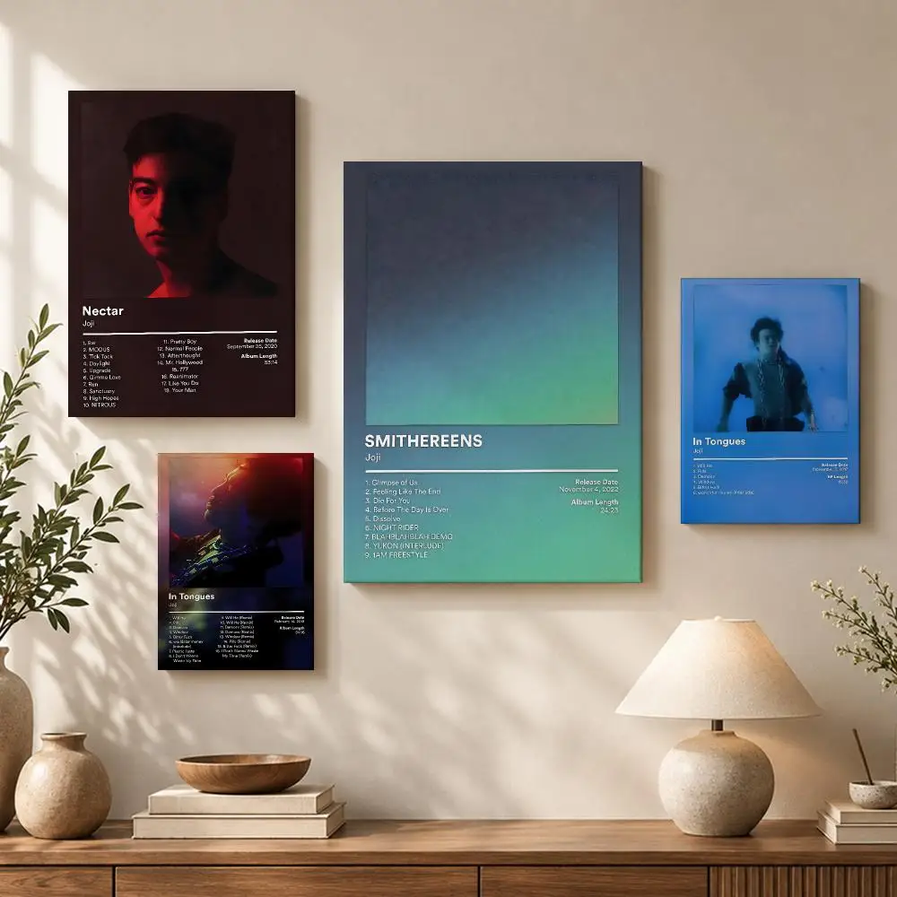 J-Joji J-Joji Nectar Album Framed Wall Painting HD Wood Framed Canvas Poster Wall Art For Bedroom Living Room Bar Home Decor