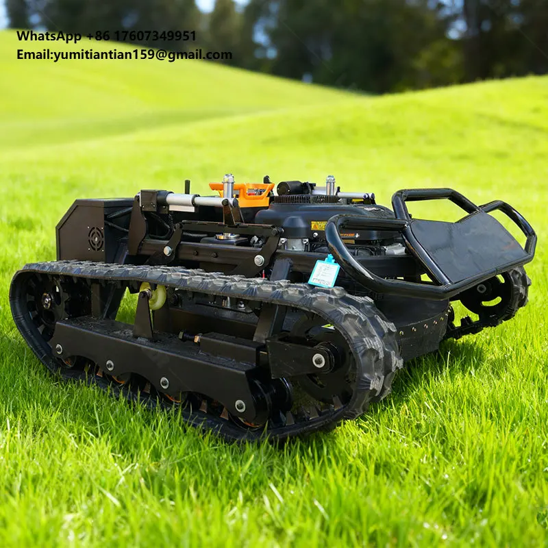 Leading the Industry Orchard Farm Intelligent Mower Remote Control Field Grass Cutting Machine with Snow Pushing Shovel
