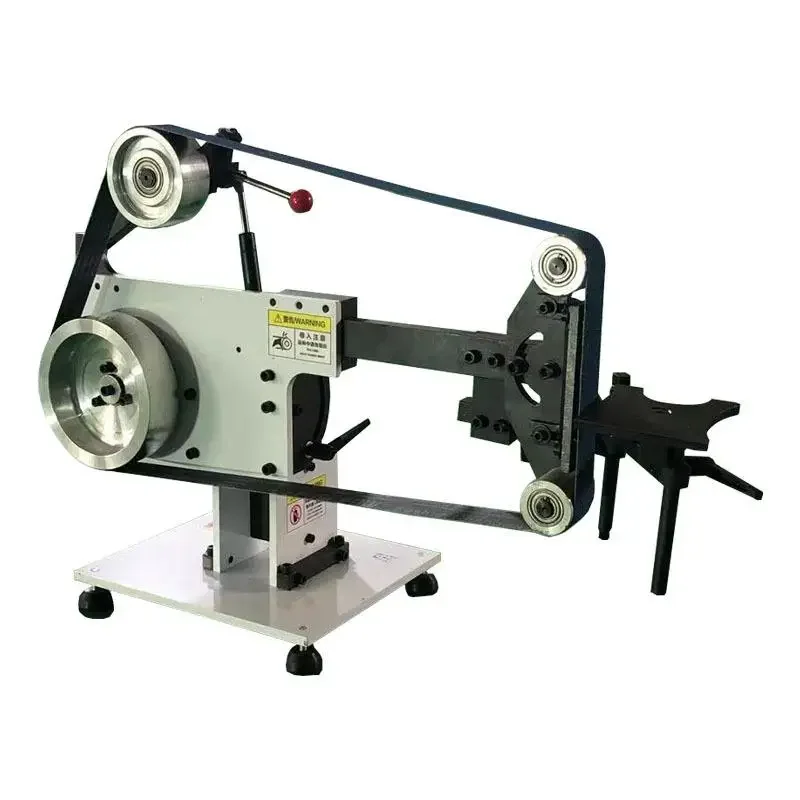 Vertical Belt Sander Implement Adjustable Angle Metal Belt Grinding Equipment for Workpiece Surface Polishing Processing Tasks