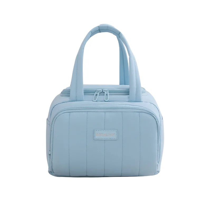 Tas Makan Siang Portabel Tas Terisolasi Bento Sekolah Tas Kosmetik Travel Tote Pendingin Tas Kotak Makan Siang Anak-anak Penyimpanan Makanan Piknik