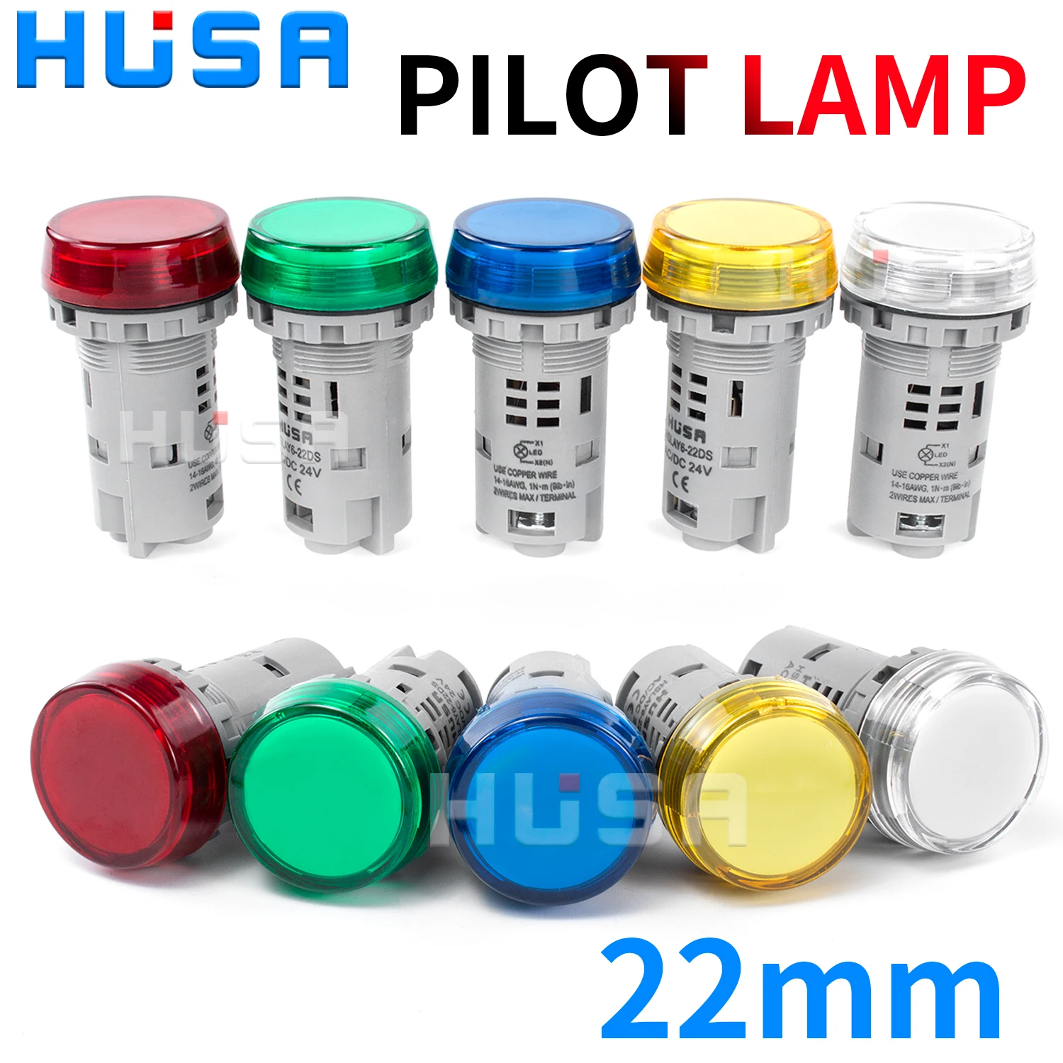 

LAY6 22MM LED Warning Indicator Light PilotSpherical/Flat 6V 12V 24V 110/110V 230/240V Power Waterproof IP65 1PCS