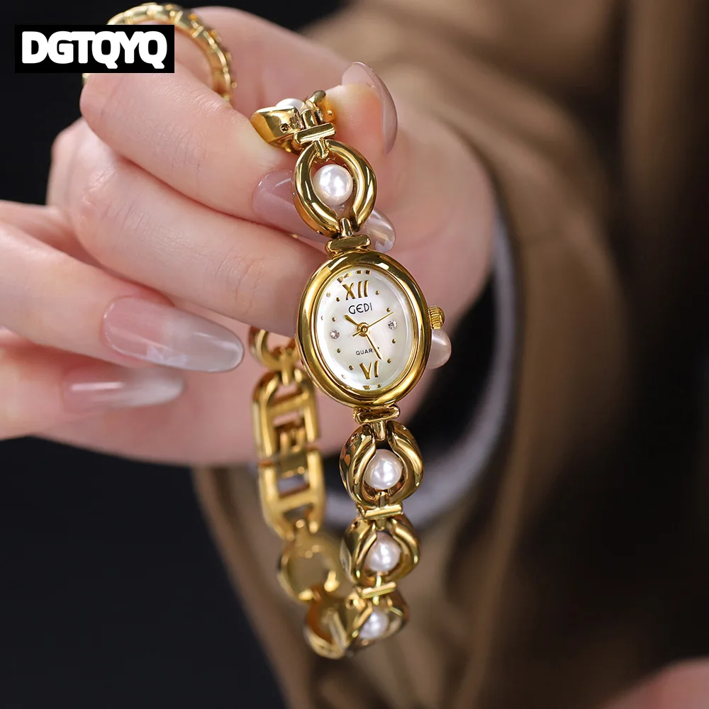 

Женские часы, роскошные модные зеленые браслеты в национальном стиле, водонепроницаемые женские кварцевые наручные часы с бусинами, reloj para mujer