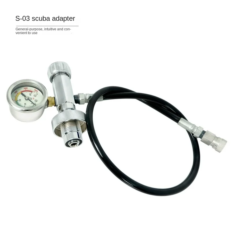 New Scuba Converter Diver Gas Bottle Inflation Valve Adapter G5/8 8mm Female Connector