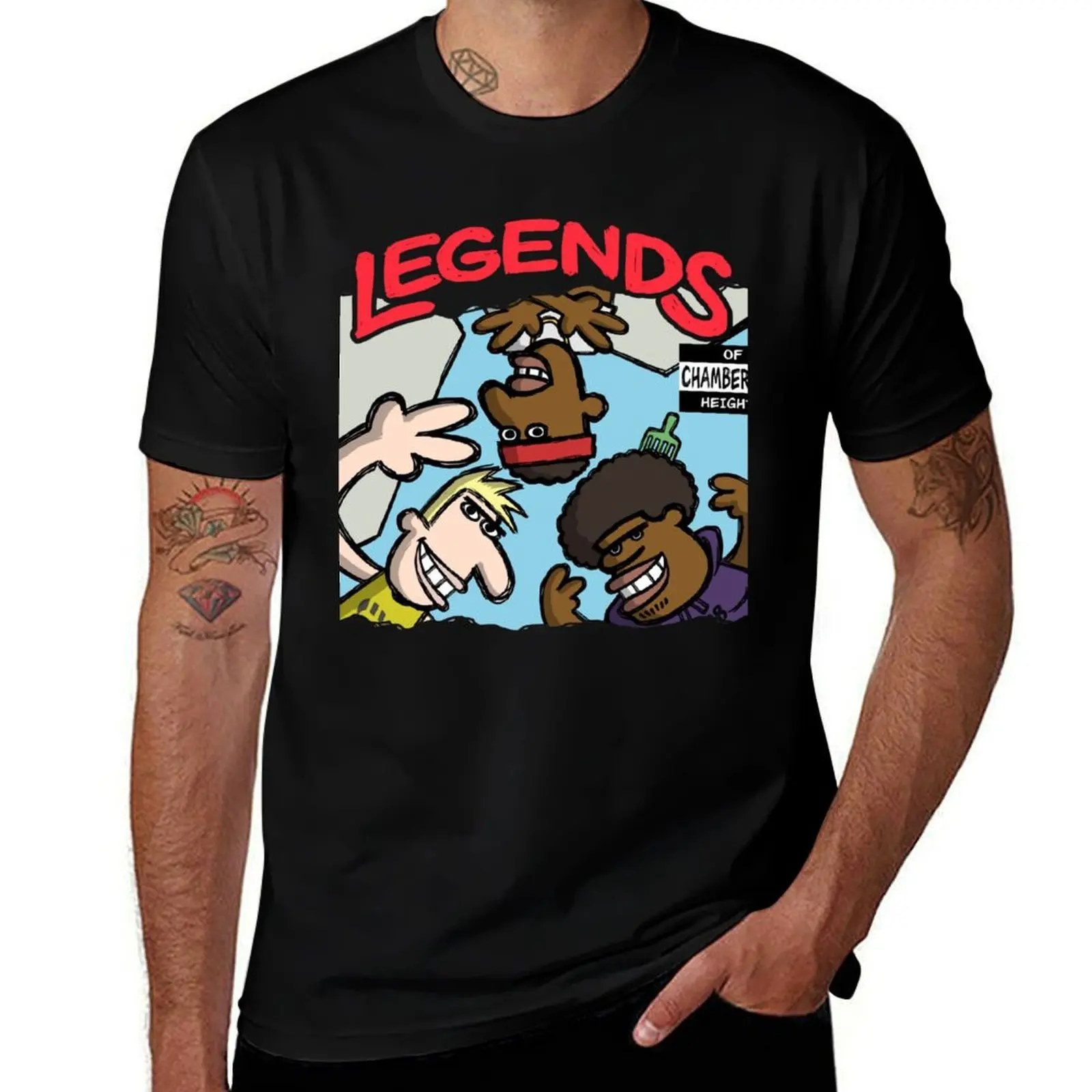 

prints Black Chamberlain for shirts man shirts Legends graphic t of with T-Shirt t Cotton Heights funny