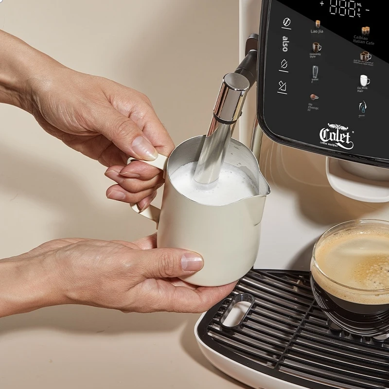 LX M7 Automatisch koffiezetapparaat 3-in-1 espressobrouwen, bonenmolen en melkschuimend huishoudelijk koffiezetapparaat 110V 220V