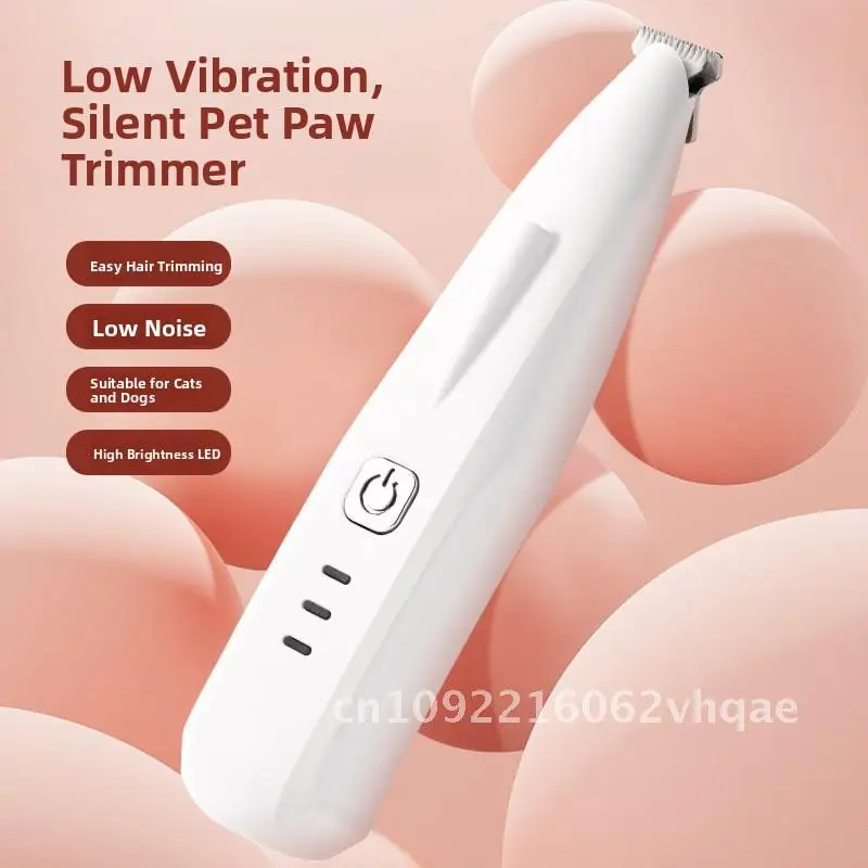 Coupe-cheveux électrique pour animaux de compagnie, matériau ABS blanc pour le rasage des poils des pieds de chien et de chat, outil de toilettage pour animaux de compagnie