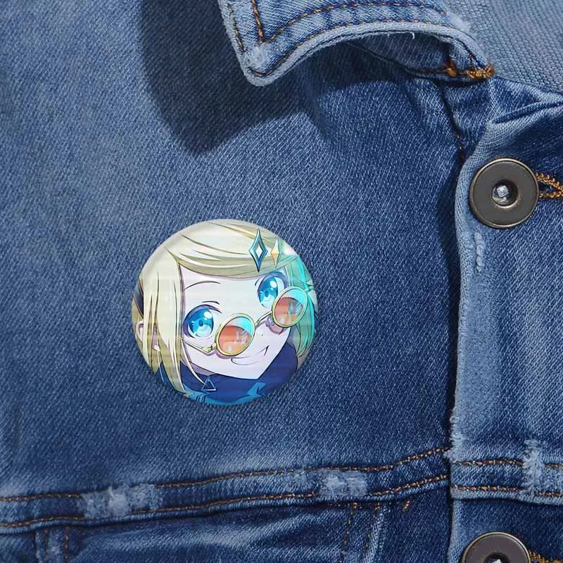 Funny Project SEKAI Lapel Pin Creative Round Soft Brooches on Backpack Shiraishi An Hinomori Shizuki Kamishiro Rui Cosplay Badge