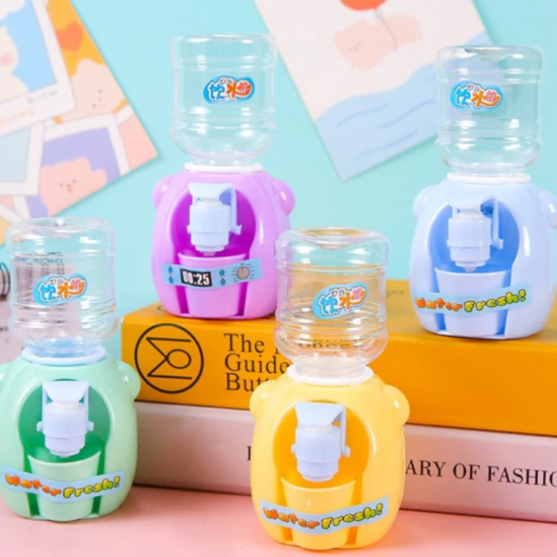 귀여운 랜덤 색상의 미니 어린이 물 디스펜서 장난감, 물, 주스, 우유를 마시는 분수대 시뮬레이션 주방 장난감