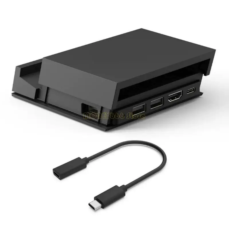 F62C Type-C Dock Stand Stand Station Station for Console Mobile Multifunction Dock مع USB C Hub قابل للفصل