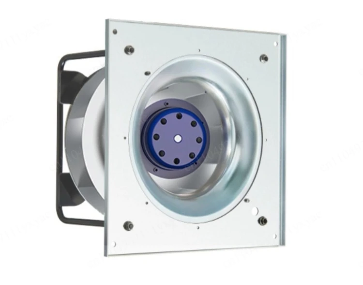280Mm anti-corrosion and easy-to-clean EC centrifugal fan with high temperature resistance and bracket