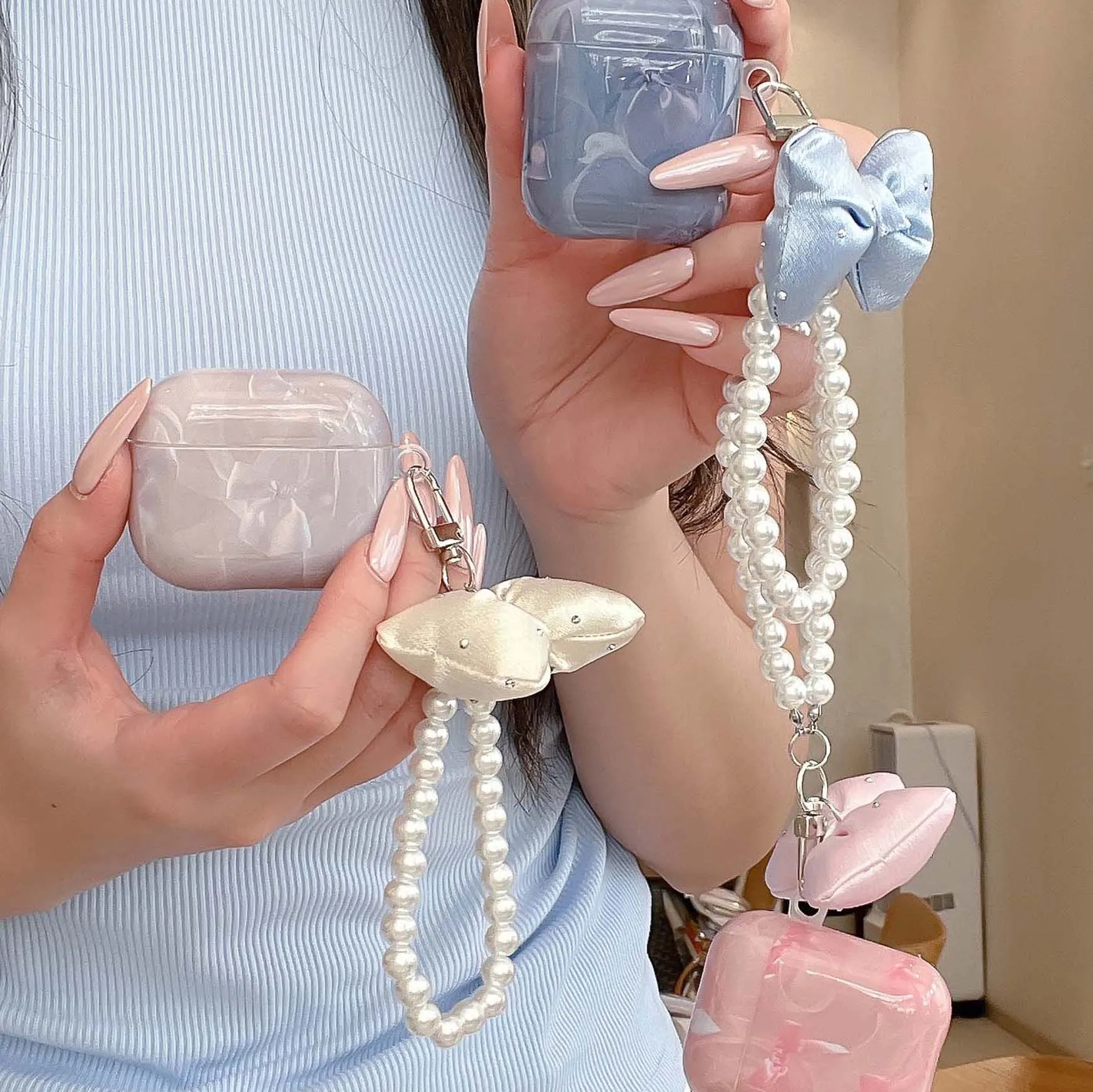 Cute Bow Pearl Brac…