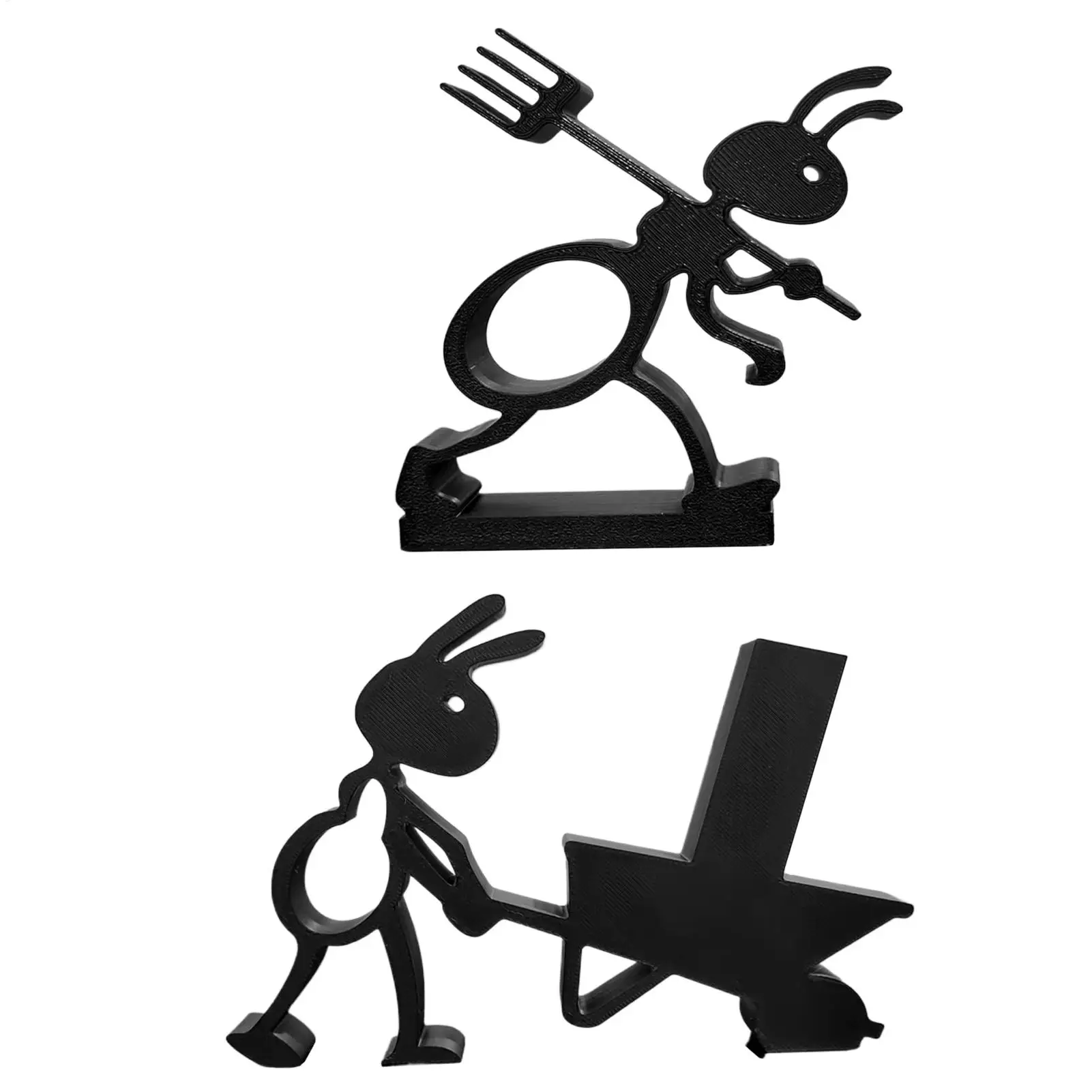 

Black Toilet Paper Holder Ant Shaped Funny Matte Napkin Stand Bathroom Tissue Holder for Bathroom Kitchen RV Camping Travel