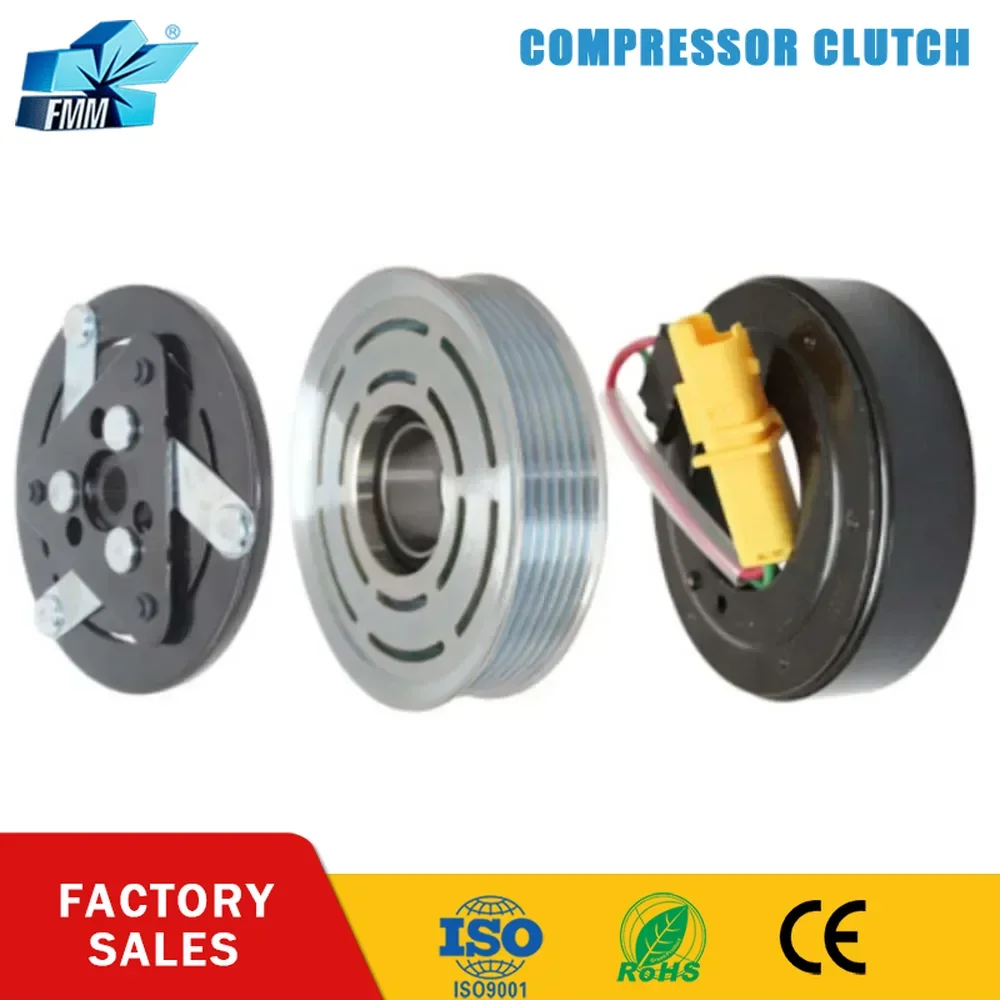 FMM SD6C12  A/C AC Compressor Clutch Pulley for Peugeot 207 307 408 Citroen C2 C4 1354F 6453QK 1363 1351 1364 1355 1367