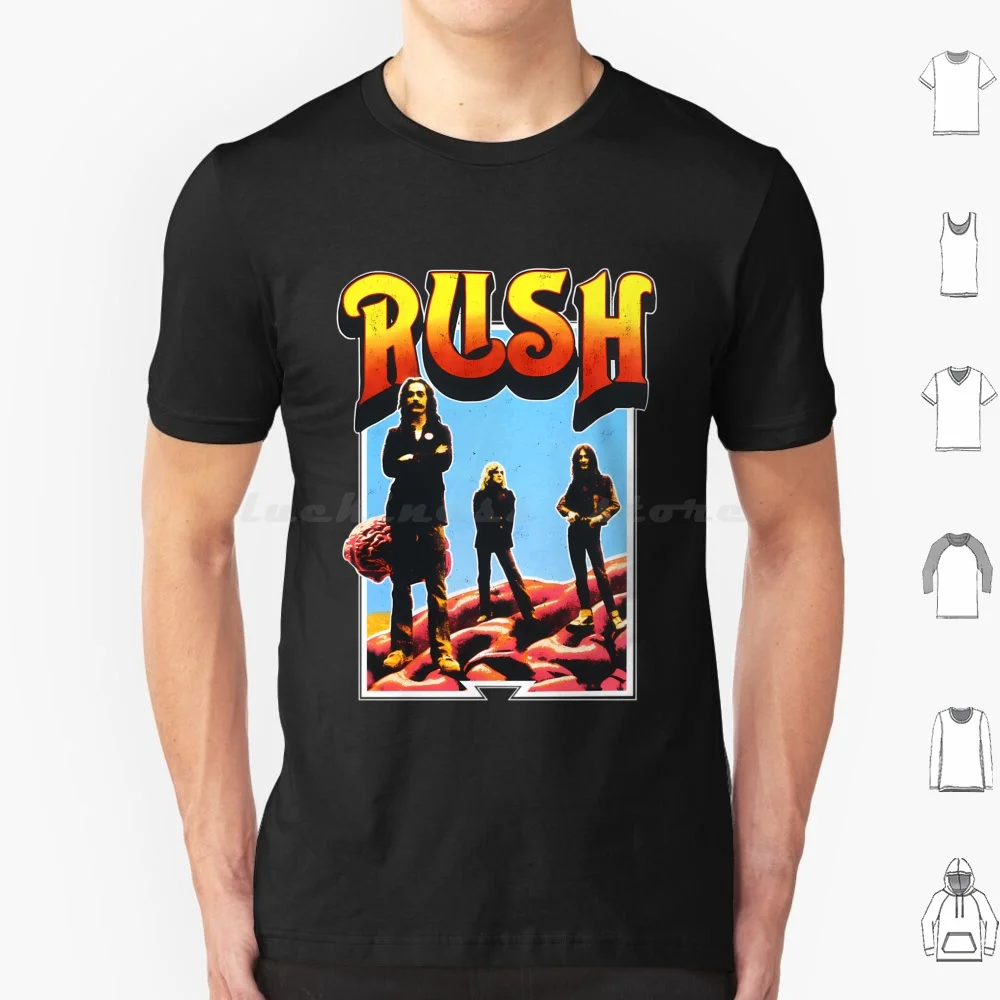 Rush Band T Shirt Big Size 100% Cotton Rush Band Rush Band Music Trending Rush Band Sale Discount Rush Band Group Stuff Rush
