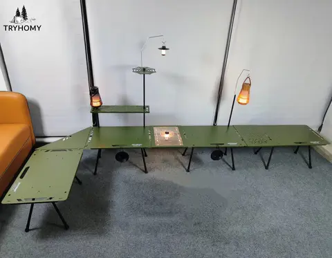 Tryhomy 다목적 IGT 전술 테이블, 초경량 알루미늄 합금 옵션, 야외 테이블 액세서리