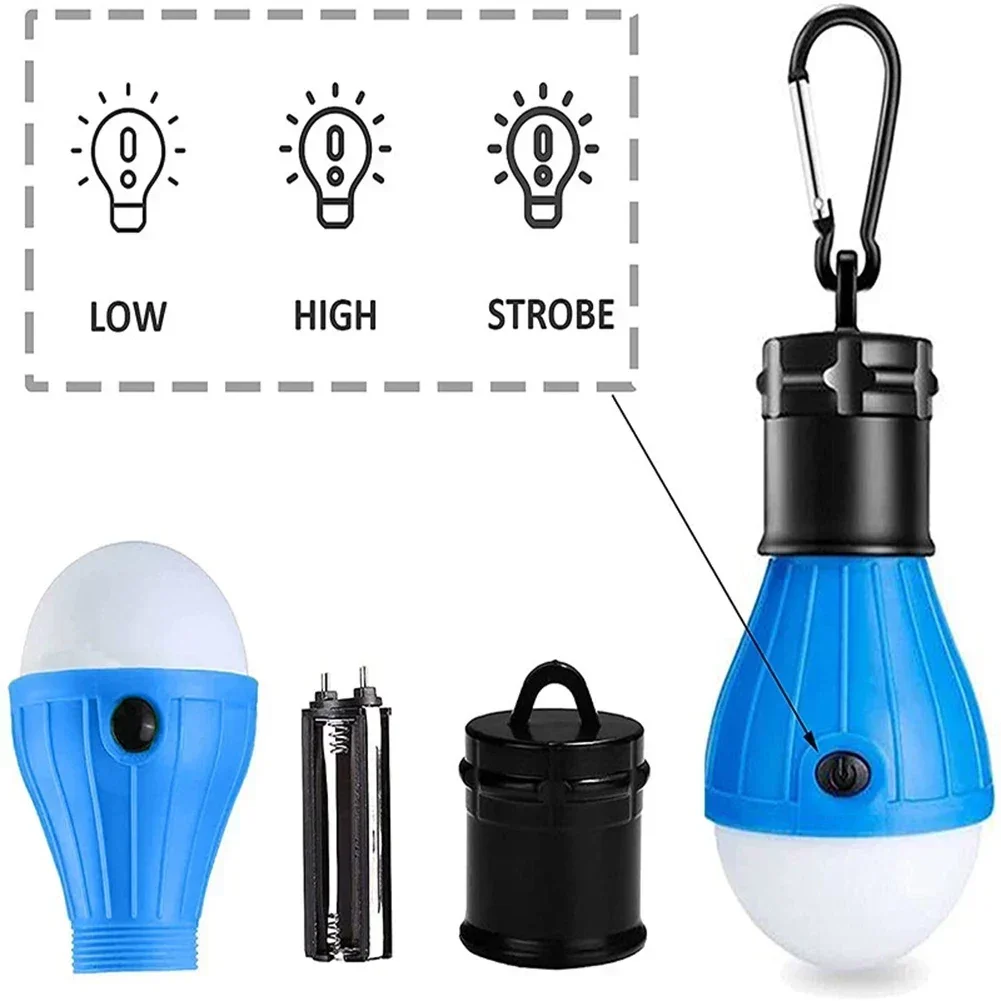 SPORTFUNSF Portable Bright Camping Tent LED Light Bulb Outdoor Waterproof Hanging Lamp Emergency Lights Battery Lantern BBQ Camp