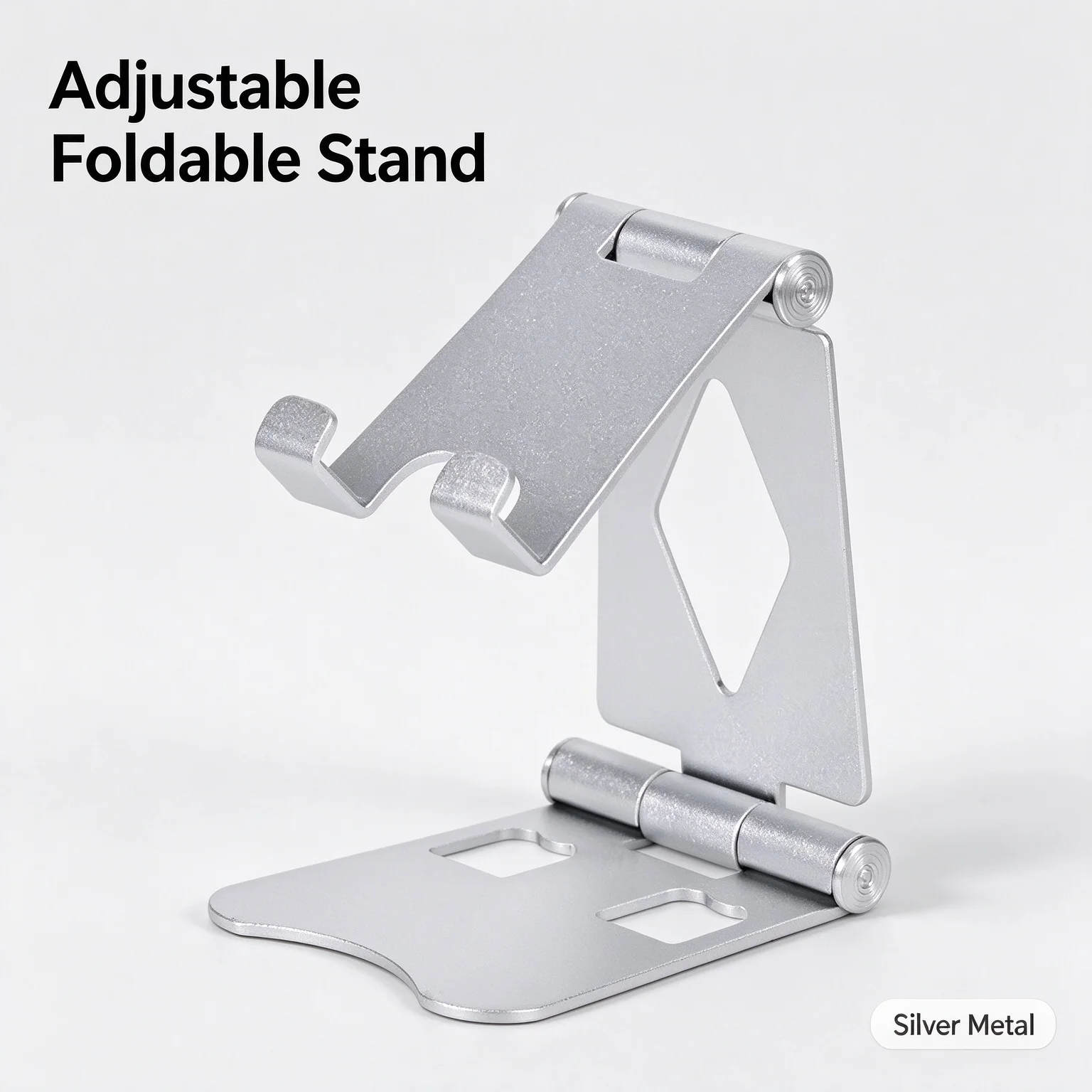 Lazy Foldable Phone Bracket, Adjustable Desktop Stand for Samsung Galaxy S24 iPhone 16 Pro Max for Study, Work & Leisure Time