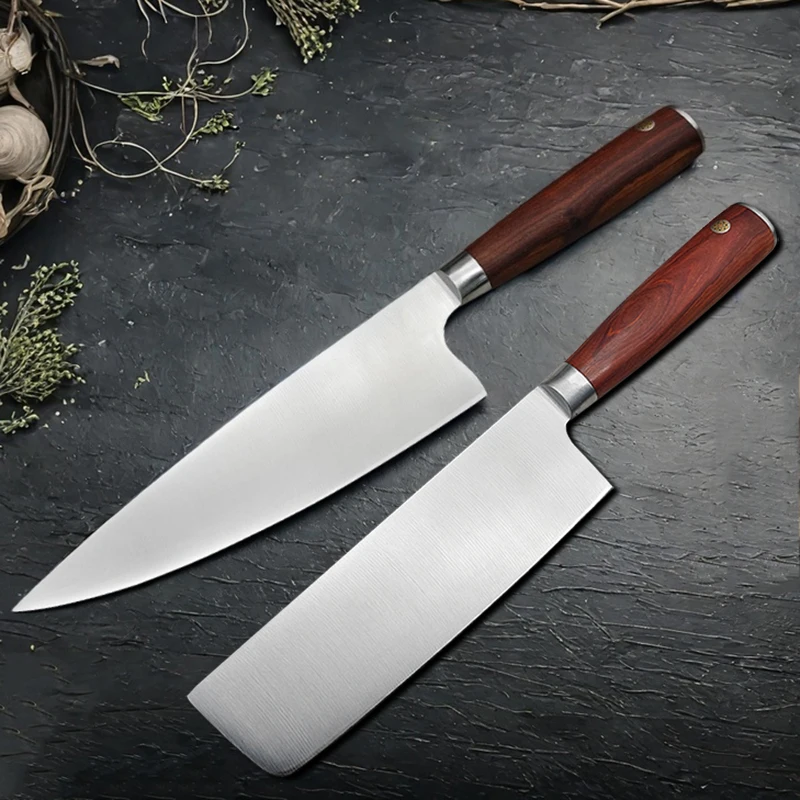 Stainless Steel Chef Knife Slicing Vegetable Fish Fillets Sushi Knife Cooking Kitchen Meat Cleaver