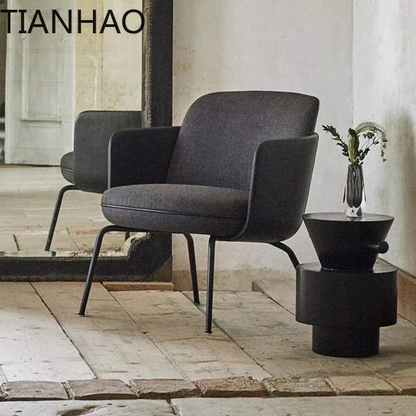 Nordic Modern Minimalist Dining Chair for Home Office Desk Lounge Room Living Room Study Space Reading Nook Accent Seating
