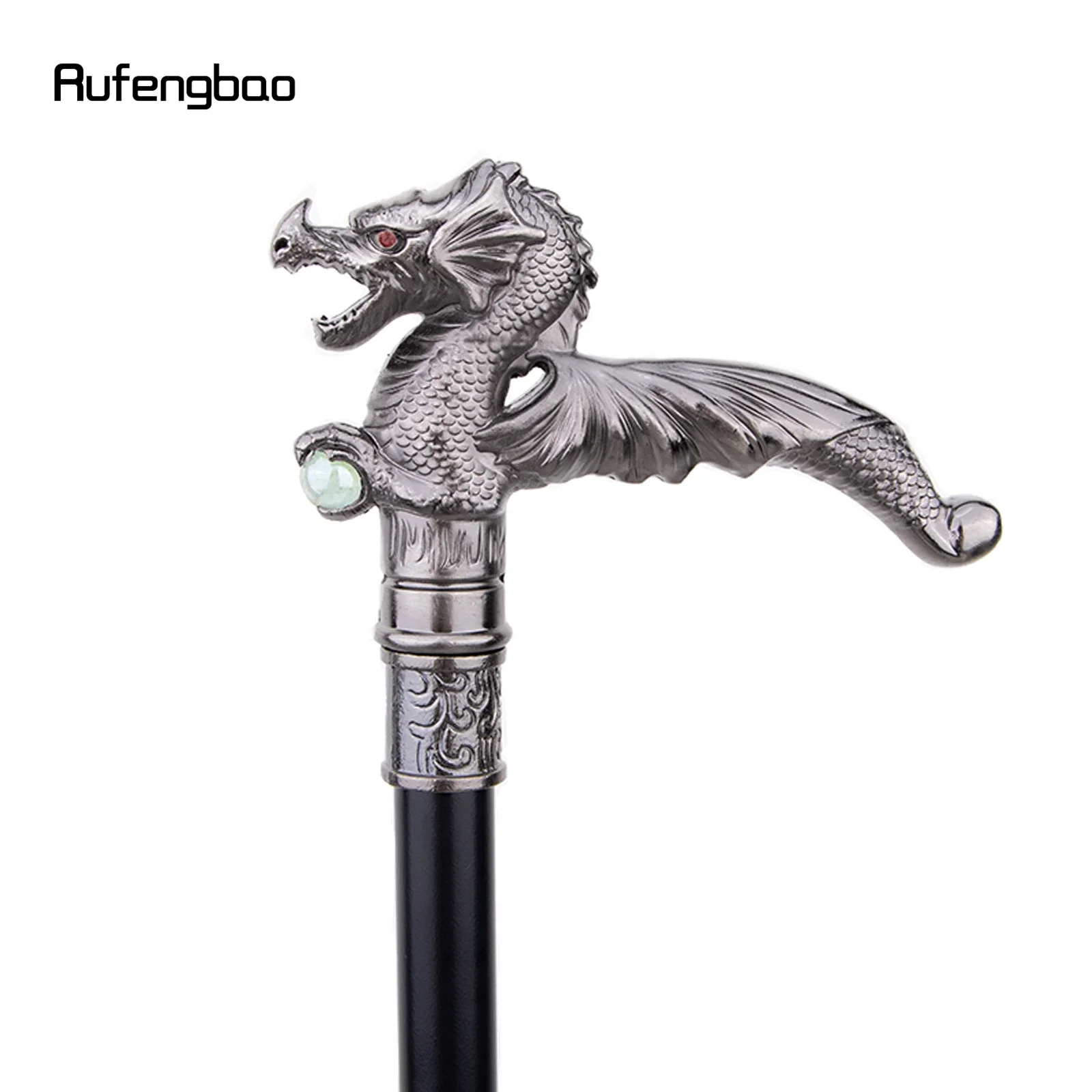 Dragon Scrambling Ball Single Joint Fashion Walking Stick Decorative Vampire Cospaly Party Walking Cane Halloween Crosier 93cm