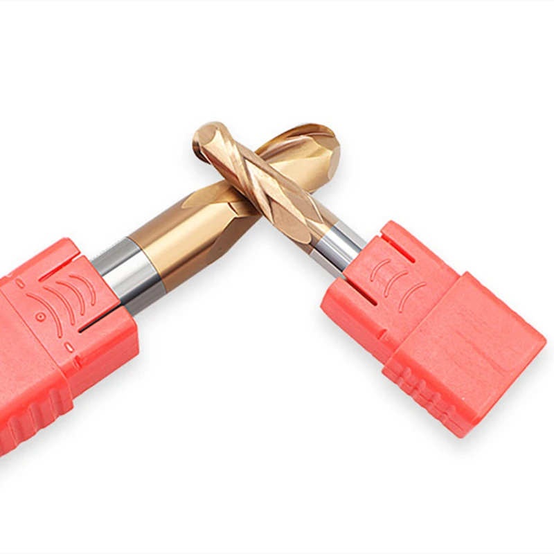 Imagem -02 - Flautas de Carboneto de Bola Moinho de Extremidade do Nariz R0.5 r1 r2 r3 r4 r5 r6 Liga de Cobalto de Tungstênio Moinho de Extremidade Metar Moinho Cortador Router Bit Hrc55