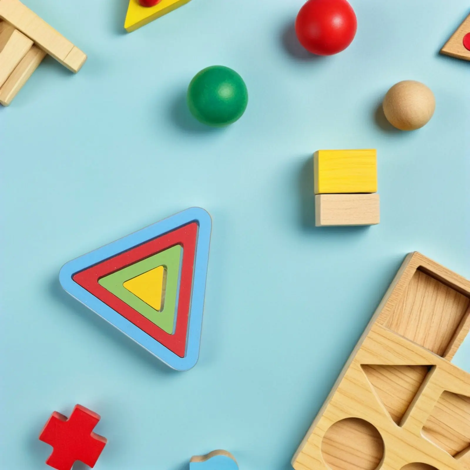 

Развивающая игра-сортер из цветных деревянных фигур для дошкольников: развитие пространственного восприятия и координации рук и глаз