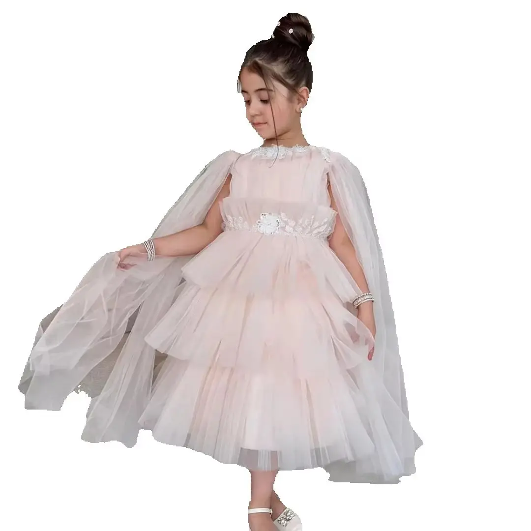 robe-de-demoiselle-d'honneur-rose-clair-personnalisee-pour-communion-robe-de-mariage-avec-appliques-a-volants-longueur-the-pour-anniversaire-d'enfant-premiere-communion