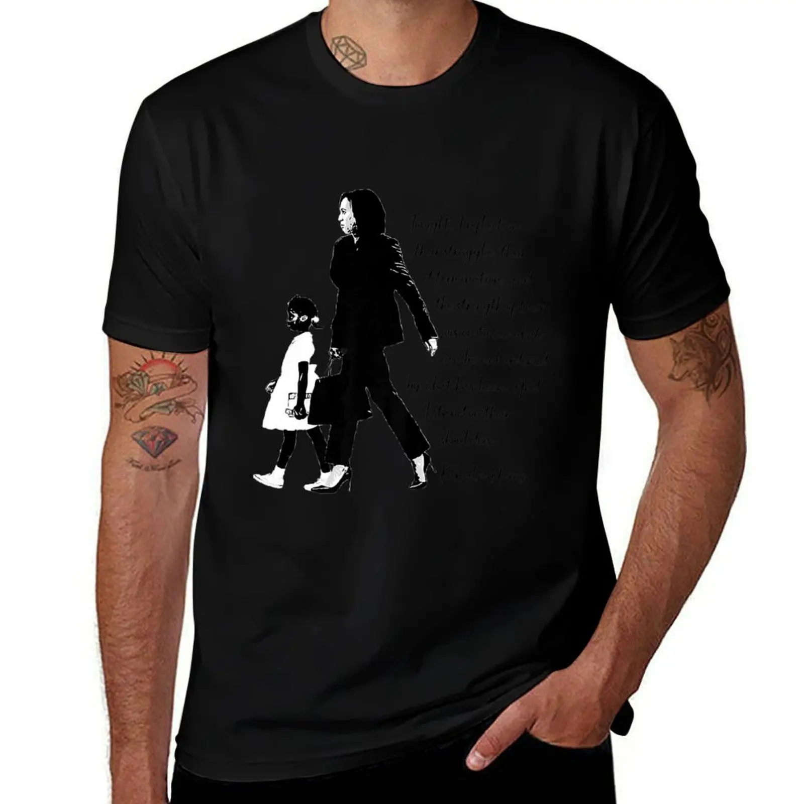 kamala harris and ruby bridges premium T-Shirt cotton graphic tees plus sizes men workout shirt