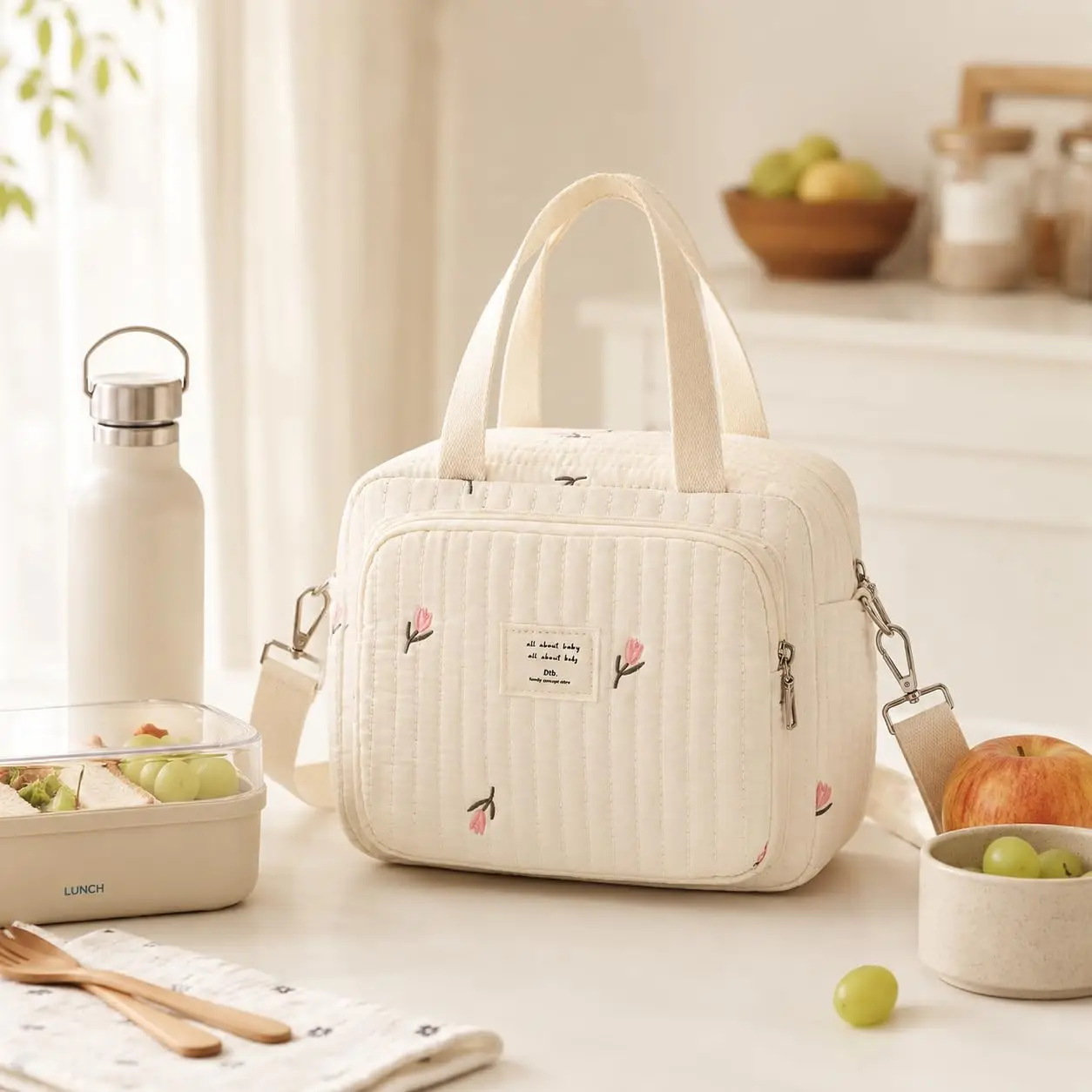 Mommy Bag Baby Organizer Maternity Pack Diaper Handbag Embroidered Women Shoulder Crossbody Bag Hospital Travel Mother Kid