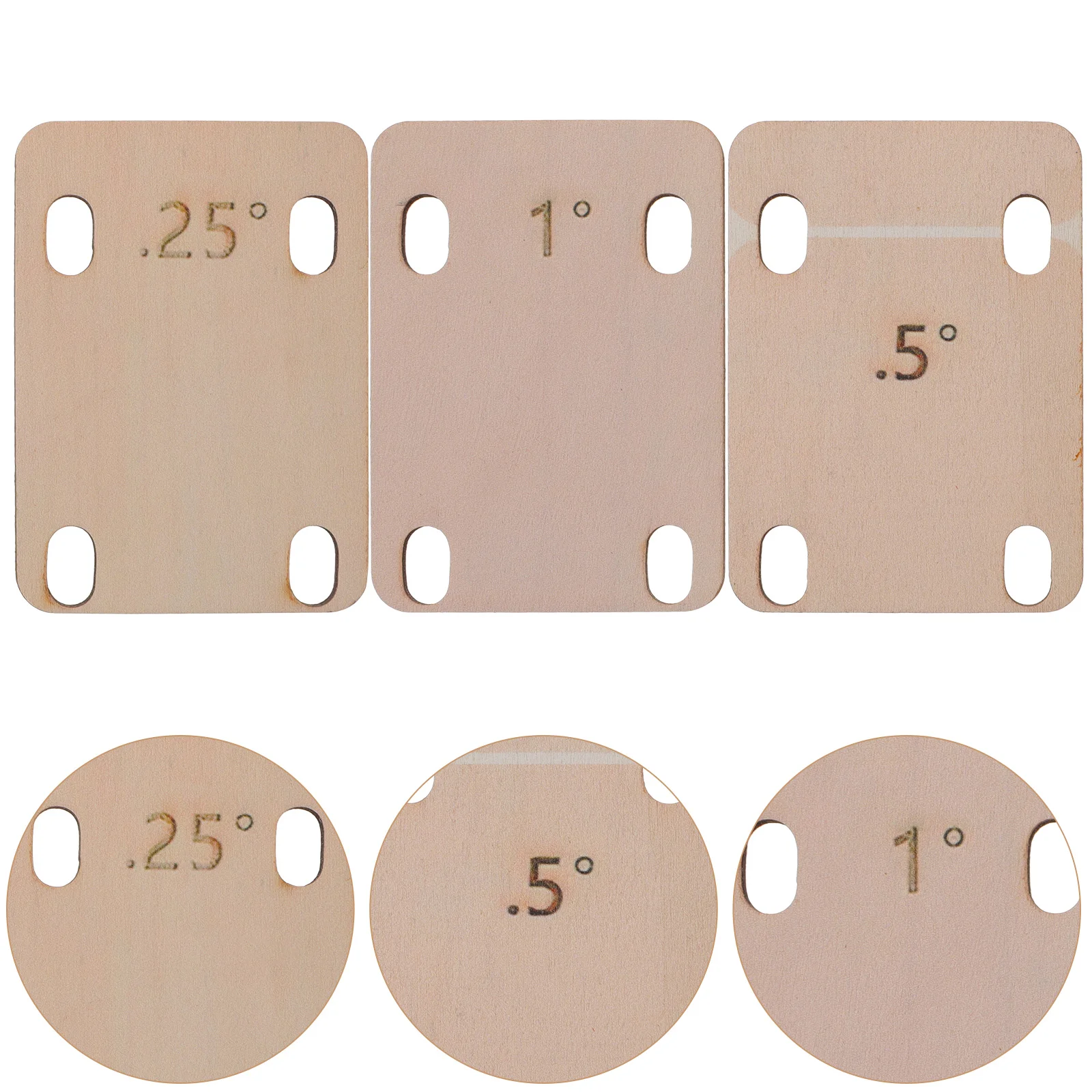 

3pcs Guitar Neck Shims Wooden Guitar Neck Plate for Replacement Repair Guitar Neck Gasket Bass Neck Shims